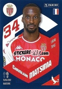 Sticker Chrislain Matsima - Foot 2023-2024
 n. 238 - Panini