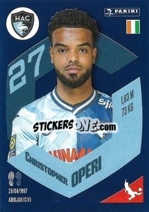 Figurina Christopher Opéri - Foot 2023-2024
 n. 72 - Panini