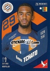 Sticker Enzo Tchato - Foot 2023-2024
 n. 265 - Panini
