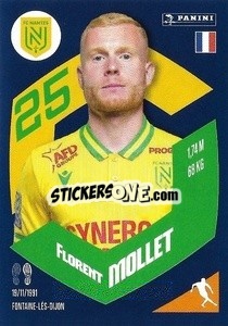 Cromo Florent Mollet - Foot 2023-2024
 n. 289 - Panini