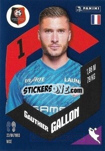 Sticker Gauthier Gallon - Foot 2023-2024
 n. 379 - Panini