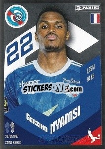 Cromo Gerzino Nyamsi (Le Roc) - Foot 2023-2024
 n. 406 - Panini