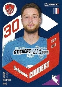 Sticker Grégoire Coudert - Foot 2023-2024
 n. 25 - Panini
