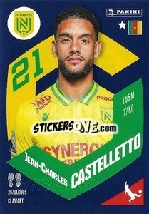 Sticker Jean-Charles Castelletto - Foot 2023-2024
 n. 281 - Panini