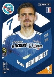 Cromo Jessy Deminguet - Foot 2023-2024
 n. 410 - Panini