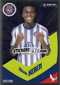 Cromo Kévin Keben (Le Talent) - Foot 2023-2024
 n. 422 - Panini