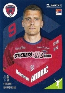 Figurina Komnen Andrić - Foot 2023-2024
 n. 61 - Panini