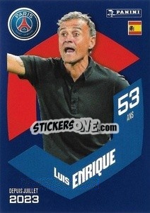 Figurina Luis Enrique (PSG) - Foot 2023-2024
 n. 15 - Panini