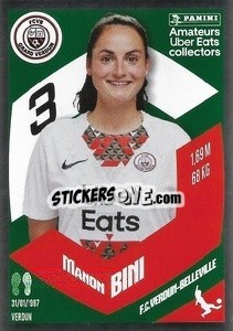 Figurina Manon Bini (FC Verdun-Belleville) - Foot 2023-2024
 n. UE07 - Panini