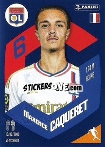 Sticker Maxence Caqueret - Foot 2023-2024
 n. 176 - Panini