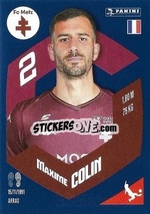 Cromo Maxime Colin - Foot 2023-2024
 n. 215 - Panini