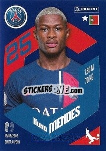 Sticker Nuno Mendes - Foot 2023-2024
 n. 340 - Panini