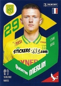 Figurina Quentin Merlin - Foot 2023-2024
 n. 283 - Panini