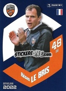 Sticker Régis Le Bris (Lorient) - Foot 2023-2024
 n. 7 - Panini