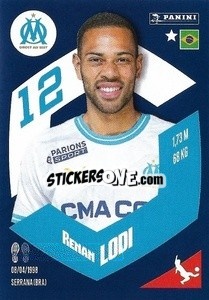 Figurina Renan Lodi - Foot 2023-2024
 n. 195 - Panini