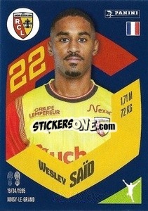 Figurina Wesley Saïd - Foot 2023-2024
 n. 105 - Panini