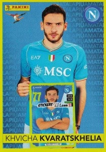 Sticker Khvicha Kvaratskhelia (Napoli) - Calciatori 2023-2024
 n. p15 - Panini