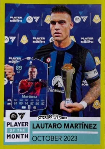 Figurina Lautaro Martínez (October 2023) - Calciatori 2023-2024
 n. PM2 - Panini