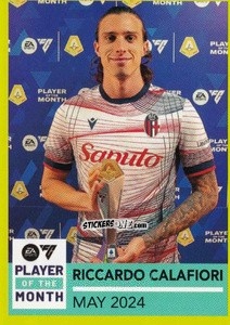 Sticker Riccardo Calafiori - Calciatori 2023-2024
 n. PM9 - Panini
