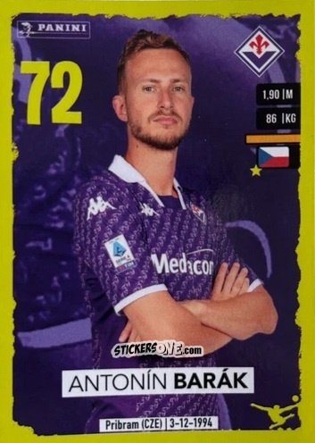 Cromo Antonín Barák (Upgrade) - Calciatori 2023-2024
 n. U10 - Panini