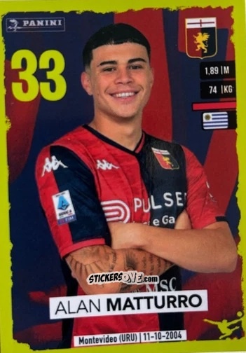 Cromo Alan Matturro (Upgrade) - Calciatori 2023-2024
 n. U13 - Panini
