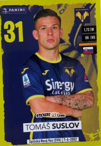 Sticker Tomáš Suslov (Upgrade) - Calciatori 2023-2024
 n. U15 - Panini