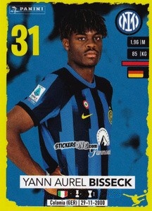 Cromo Yann Aurel Bisseck (Upgrade) - Calciatori 2023-2024
 n. U17 - Panini