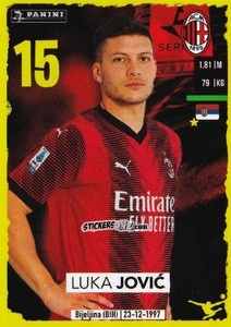 Figurina Luka Jović (Upgrade) - Calciatori 2023-2024
 n. U26 - Panini