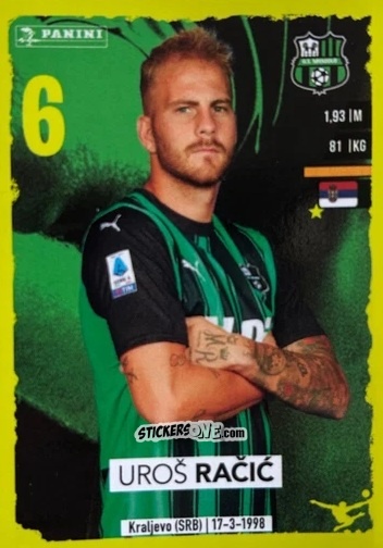 Figurina Uroš Račić (Upgrade) - Calciatori 2023-2024
 n. U35 - Panini