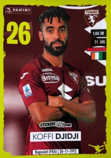 Cromo Koffi Djidji (Upgrade) - Calciatori 2023-2024
 n. U37 - Panini