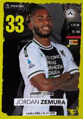 Cromo Jordan Zemura (Upgrade) - Calciatori 2023-2024
 n. U39 - Panini