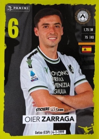 Cromo Oier Zarraga (Upgrade) - Calciatori 2023-2024
 n. U40 - Panini