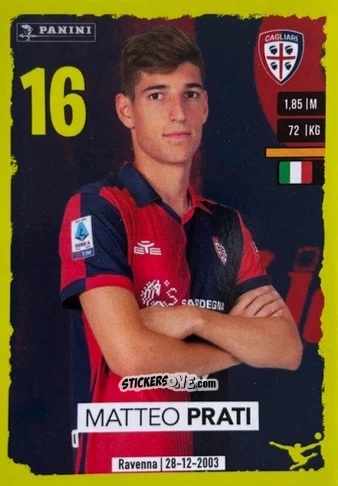 Sticker Matteo Prati (Upgrade) - Calciatori 2023-2024
 n. U5 - Panini