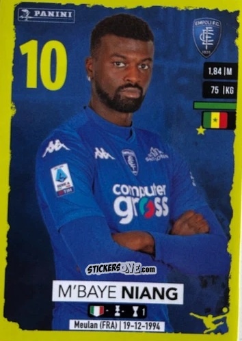 Sticker M'Baye Niang (Empoli) - Calciatori 2023-2024
 n. U47 - Panini