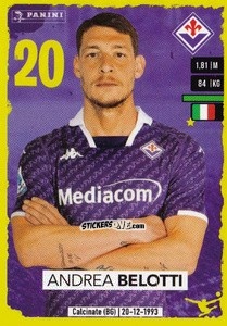 Figurina Andrea Belotti (Fiorentina) - Calciatori 2023-2024
 n. U50 - Panini