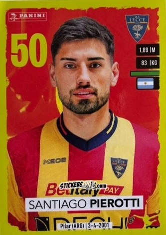 Sticker Santiago Pierotti (Lecce)