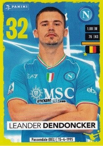 Sticker Leander Dendoncker (Napoli) - Calciatori 2023-2024
 n. U66 - Panini
