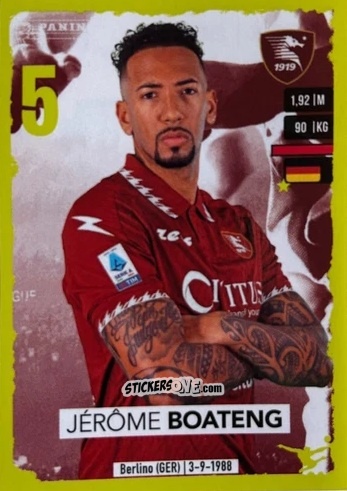 Sticker Jérôme Boateng (Salernitana) - Calciatori 2023-2024
 n. U73 - Panini
