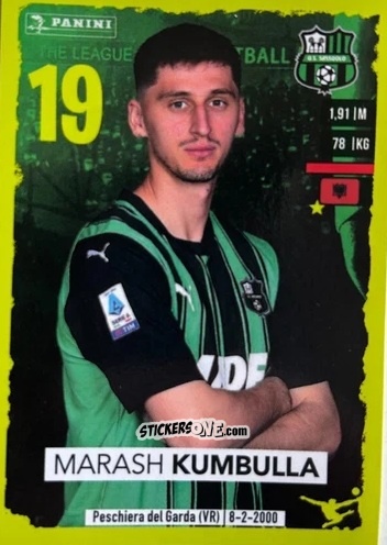 Cromo Marash Kumbulla (Sassuolo) - Calciatori 2023-2024
 n. U77 - Panini