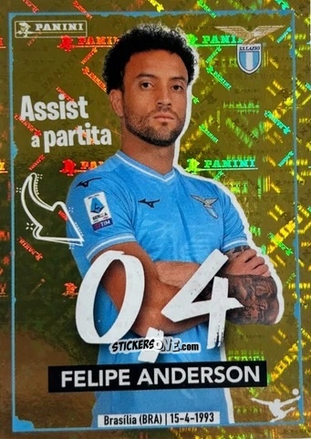 Cromo Felipe Anderson - Calciatori 2023-2024
 n. 275g - Panini