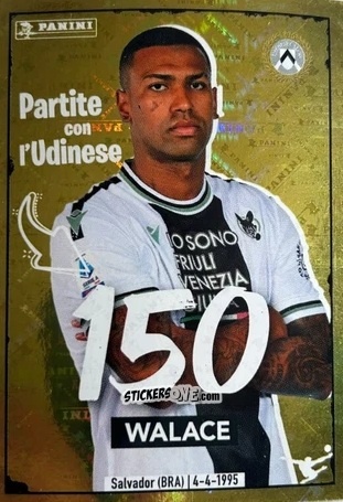 Sticker Walace - Calciatori 2023-2024
 n. 498g - Panini
