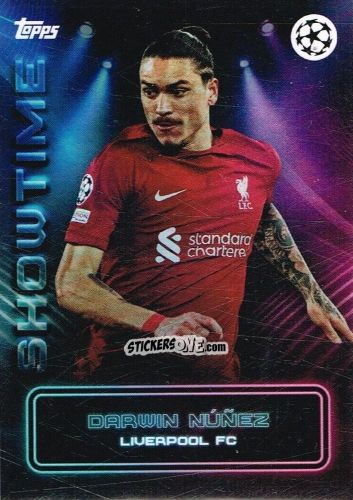 Cromo Darwin Núñez - Showtime UEFA Club Competitions 2022-2023
 n. 24 - Topps