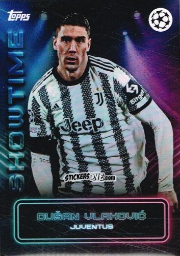 Figurina Dusan Vlahovic - Showtime UEFA Club Competitions 2022-2023
 n. 19 - Topps