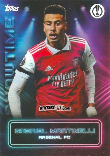 Sticker Gabriel Martinelli - Showtime UEFA Club Competitions 2022-2023
 n. 4 - Topps