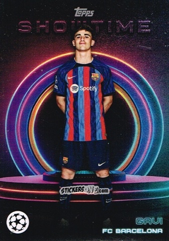 Sticker Gavi - Showtime UEFA Club Competitions 2022-2023
 n. 53 - Topps