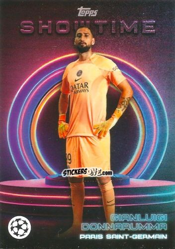 Sticker Gianluigi Donnarumma - Showtime UEFA Club Competitions 2022-2023
 n. 61 - Topps