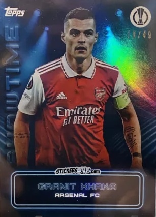 Figurina Granit Xhaka - Showtime UEFA Club Competitions 2022-2023
 n. 6 - Topps