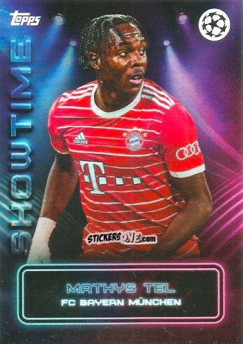 Figurina Mathys Tel - Showtime UEFA Club Competitions 2022-2023
 n. 44 - Topps