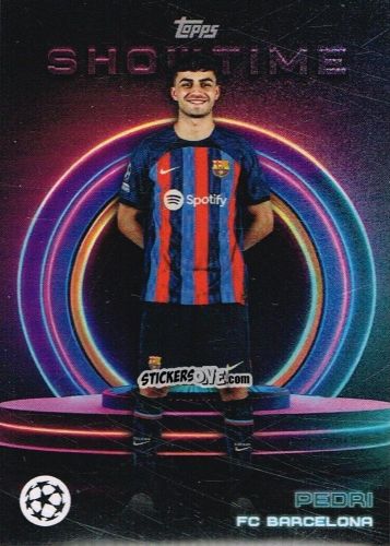 Sticker Pedri - Showtime UEFA Club Competitions 2022-2023
 n. 54 - Topps