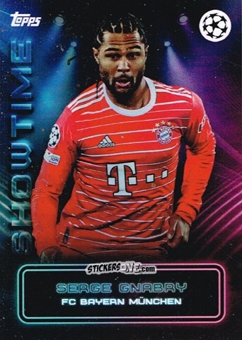 Figurina Serge Gnabry - Showtime UEFA Club Competitions 2022-2023
 n. 41 - Topps